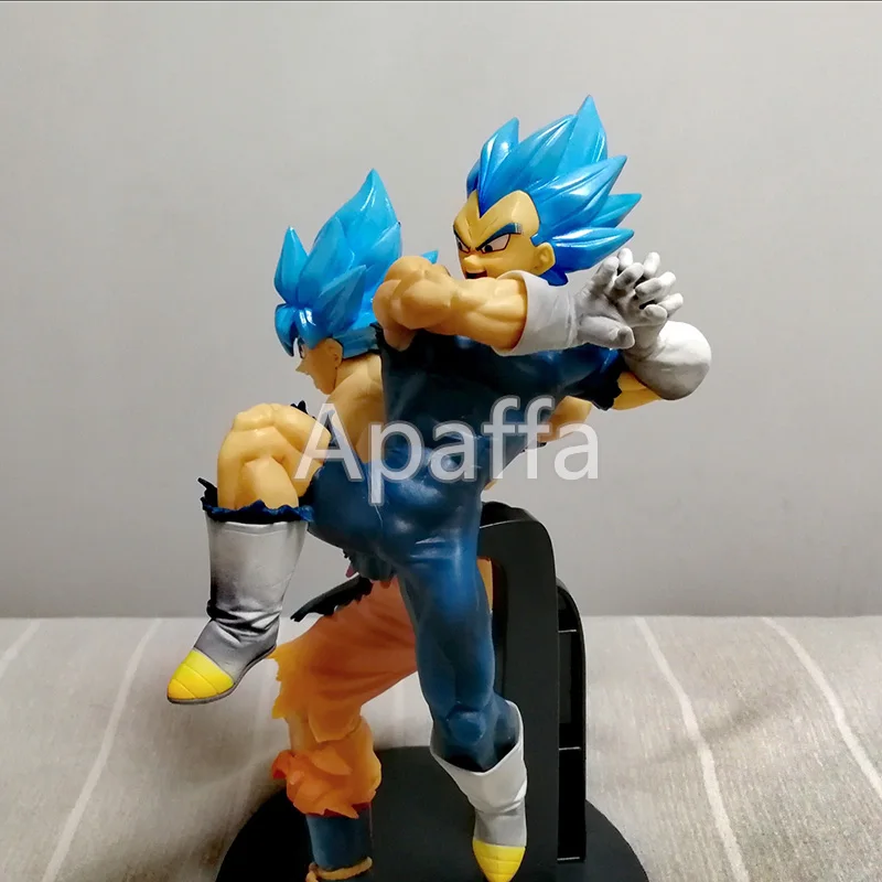17 см Dragon Ball Z Аниме ПВХ фигурка Супер Saiyan голубые волосы Сон Гоку Вегета LC Коллекционная фигурка игрушка