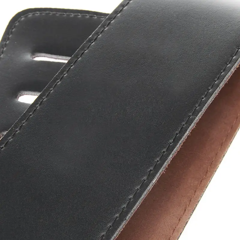 

Adjustable Soft PU Leather Thick Strap For Electric Acoustic Guitar Bass Black