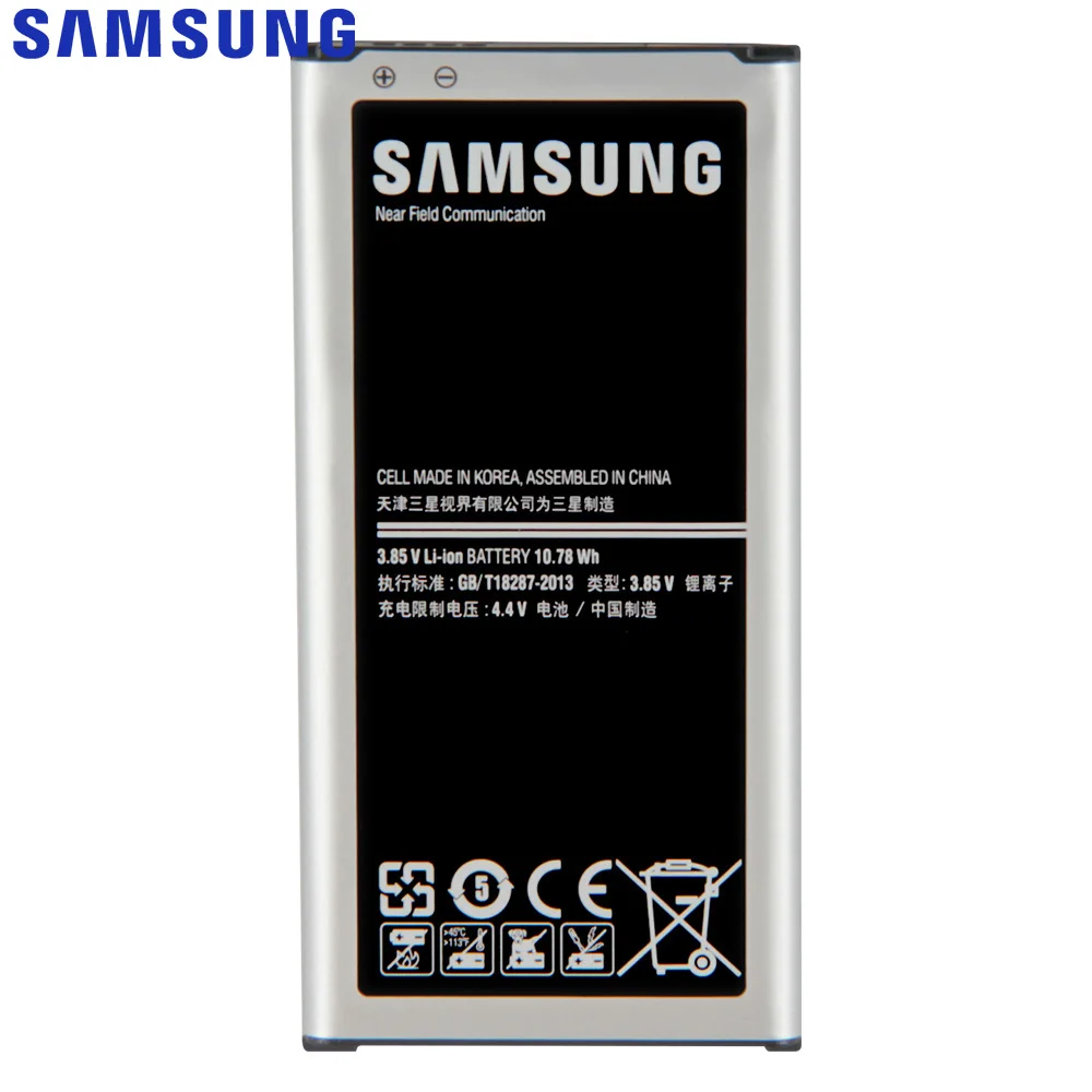 Оригинальная Аккумуляторная батарея для SAMSUNG GALAXY S5 9006V 9006W 9008W G900F G900S функция NFC|6v