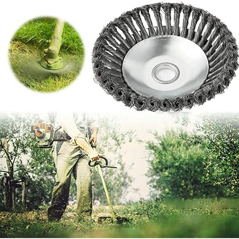 150mm Steel Wire Grass Trimmer Head Rounded Edge Weed Trimmer Head Grass Brush Removal Grass Tray Plate For Lawnmower