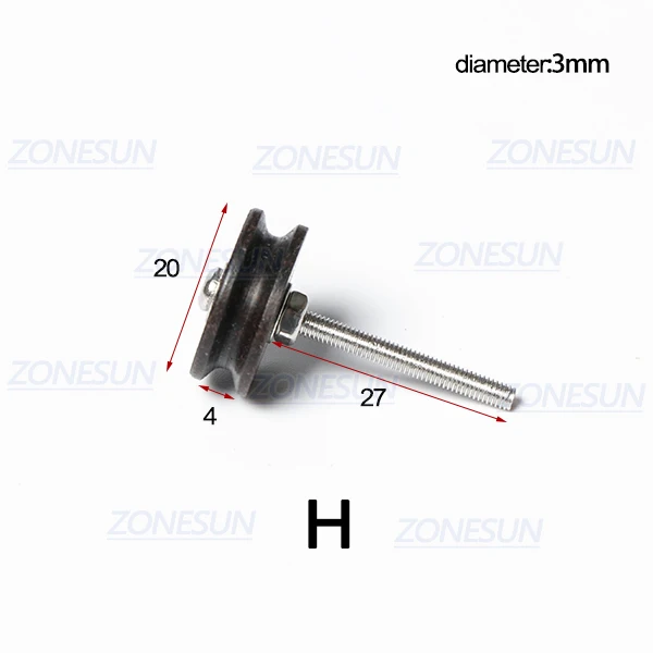 Size H ZONESUN PJ-MT1 инструмент для полировки кожи Полировочная машина для полировки кожи черное дерево полировка кромок с кожаным наконечником полировщик боковой границы - Цвет: Size H