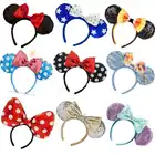 Новый костюм с блестками, фиолетовый, золотой, Цветочный, в горошек, с ушками, повязка на голову на Рождество, плюшевый подарок для косплея, 24 стиля