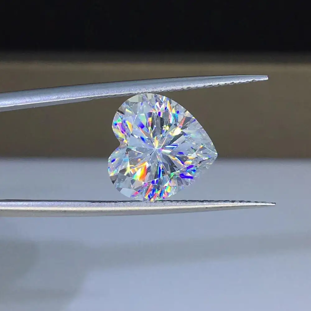 Поэзия еврея магазин сердце 1.00ct D VVS barestone Пользовательские Кольца Подвески для