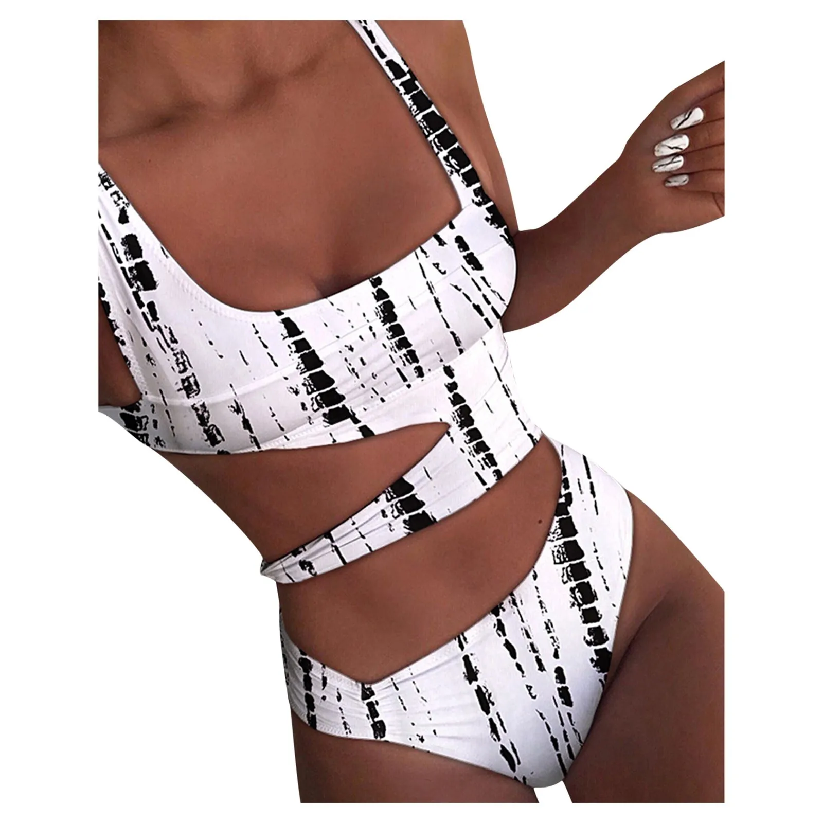 Высококачественные белые бикини с высокой талией лидер продаж бюстгальтер