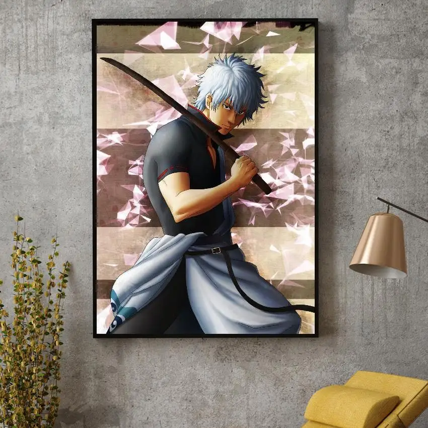

Gintoki Art Canvas Poster Home Decor Painting No Frame