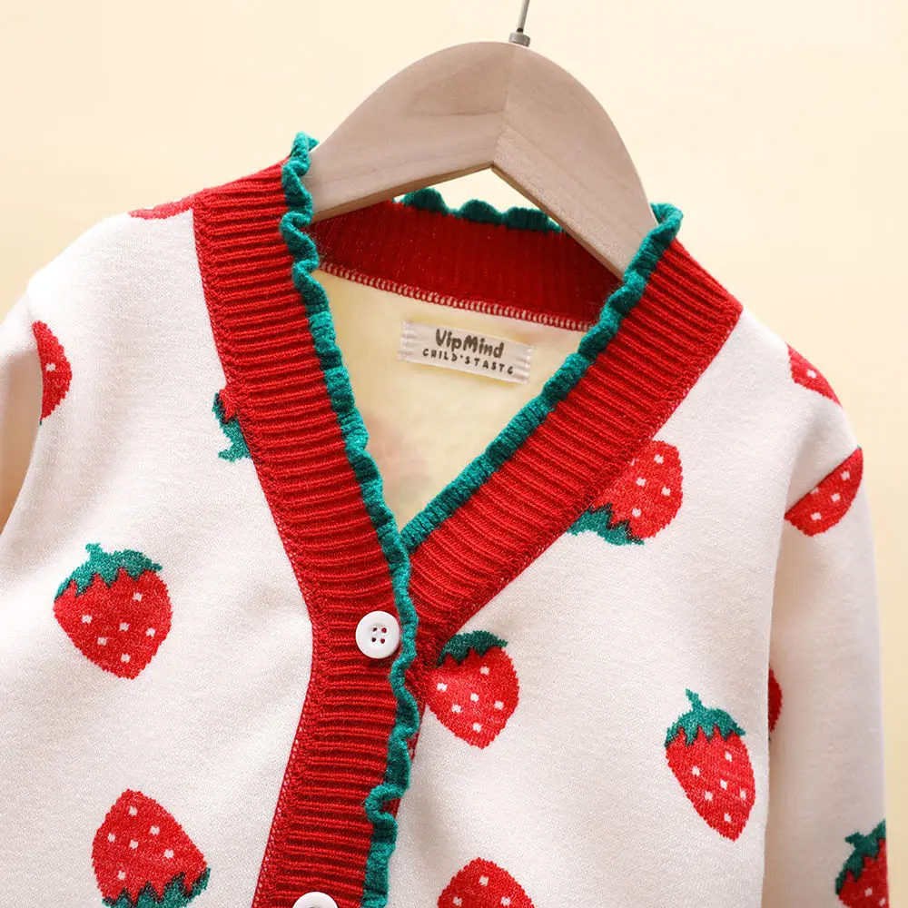 C&aacute;rdigan de manga larga para ni&ntilde;as, su&eacute;ter a la moda, abrigo de oto&ntilde;o e invierno, novedad de 2022-2