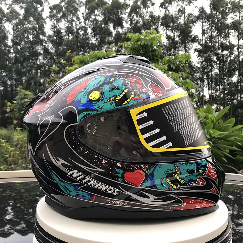 Double Lens Motorcycle Helmet Flip up Modular Motocicleta Casco Motor Bike With Sun visor ECE Approved | Автомобили и мотоциклы