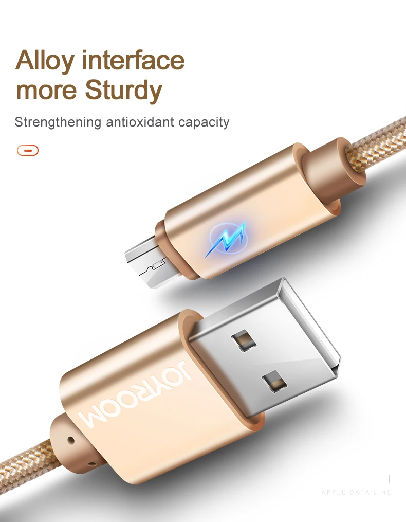 Joyroom, Micro USB кабель, быстрая зарядка, USB кабель для передачи данных, шнур, зарядное устройство, Microusb кабель для samsung, Xiaomi Redmi, Android, Microusb, 1 м