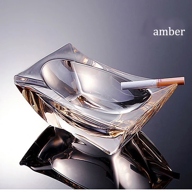 Модная креативная пепельница из хрустального стекла в европейском стиле