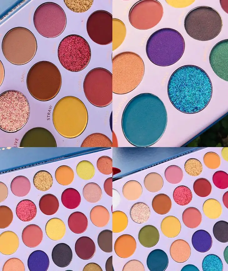 2020 Beauty Glazed Новинка 40 цветов макияж тени для век Палитра хайлайтер Блестящий