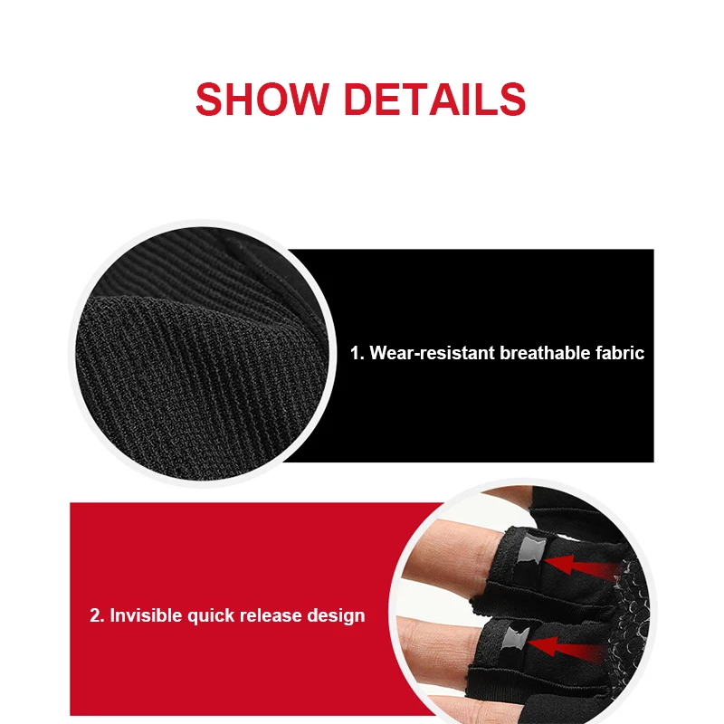 

Half Finger Bicycle Gloves Men's Fitness Fitness Wrists Outdoor Sports Exercise Breathable Non-slip Gloves
