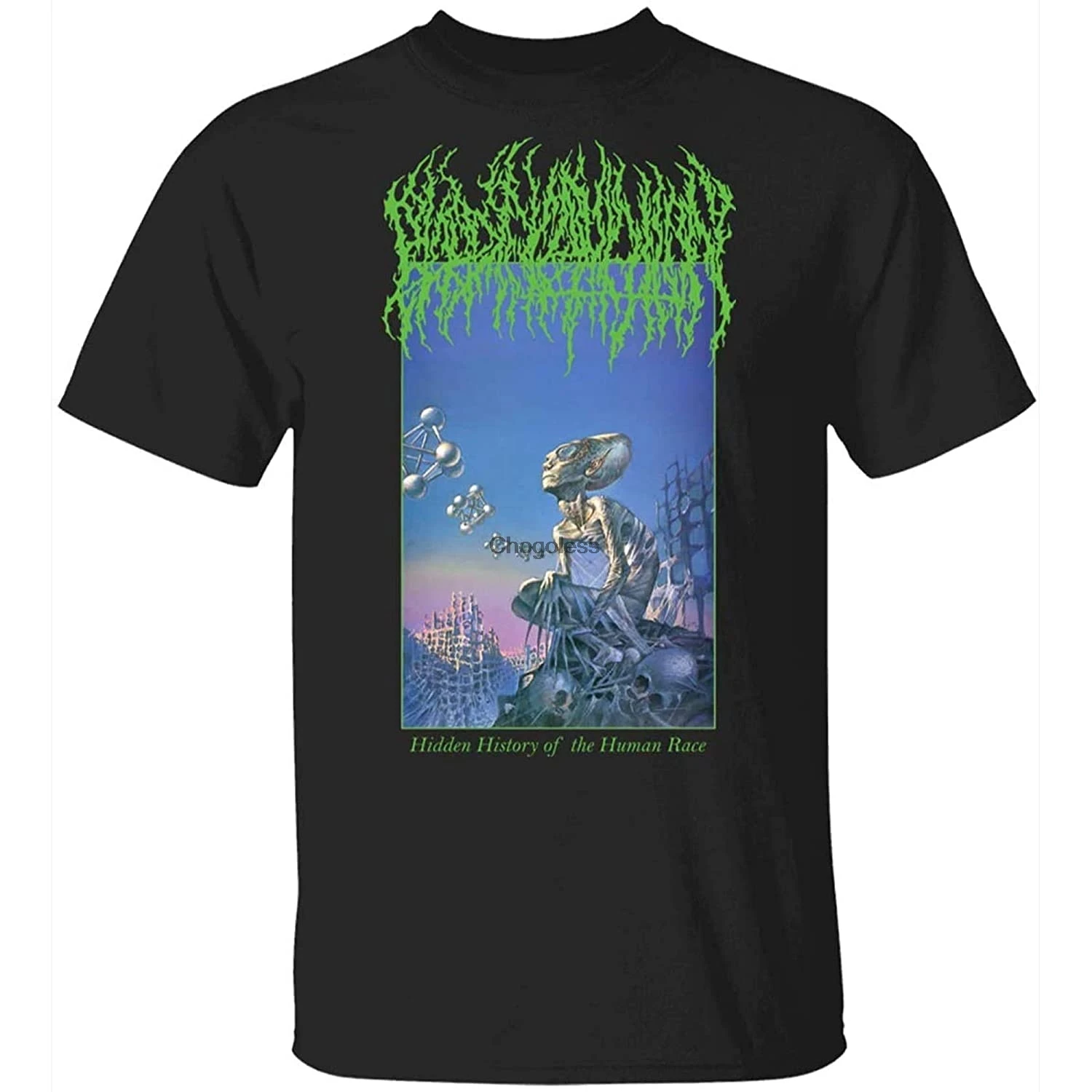 

Blood Incantation Hidden History of The Human Race T Shirt DMN Tee Black