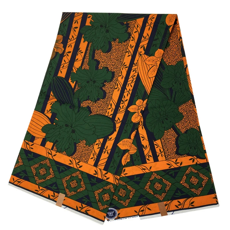 

2021new 6yards of high quality african wax print fabric 100% cotton african fabric for women dress