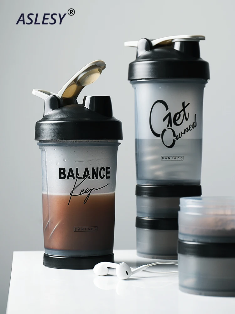500 мл шейкер для занятий спортом бутылка протеина питательная пудра чашка