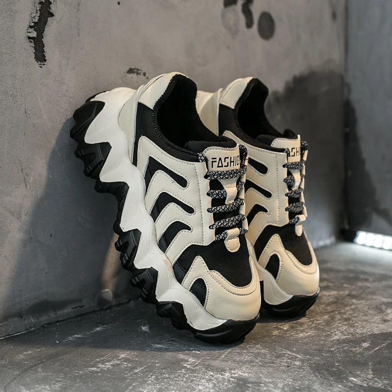 Женские кроссовки на платформе Вулканизированная подошва модная повседневная