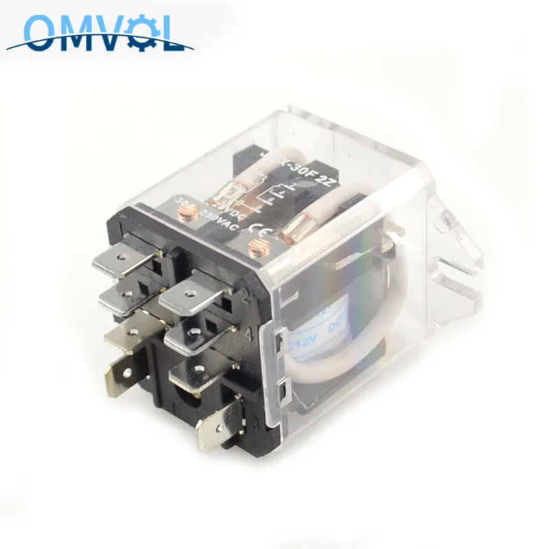 8 Pin вилкой/корейский производитель кабелей в Тип DC12V DC24V AC110V AC220V Мощность реле JQX-30F