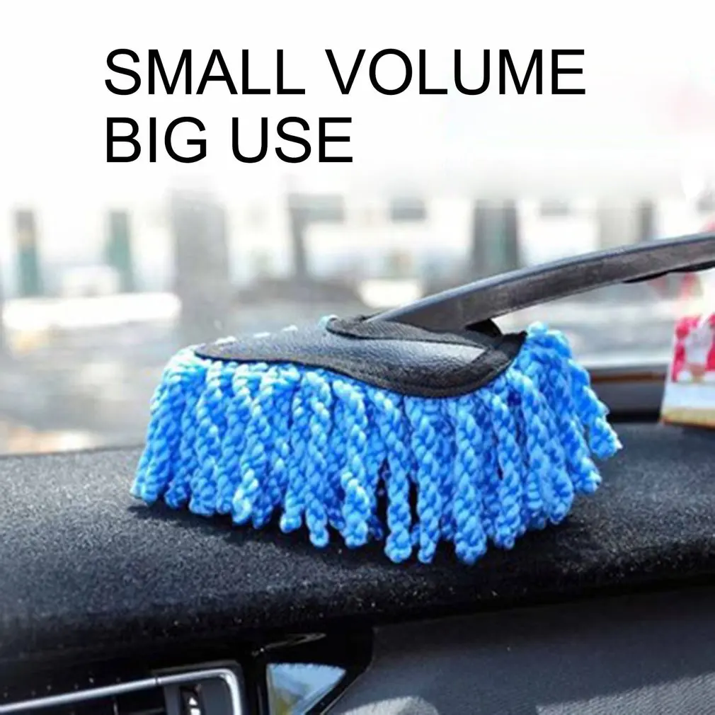 

Car Duster Blue Small Wax Tow Washable Triangular Brush With ABS Plastic Handle Car Cleaning Supplies