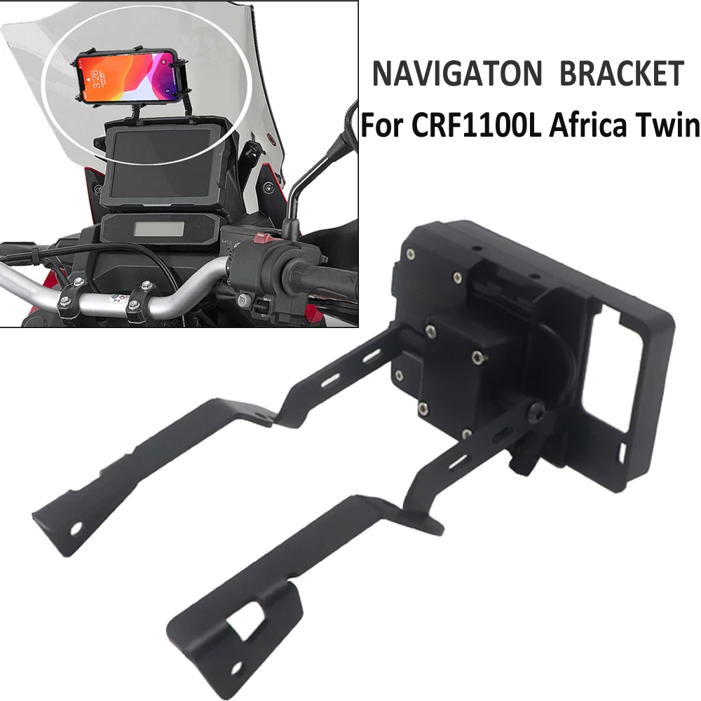 

For HONDA CRF1100L CRF 1000L Africa Twin CRF 1100 L 2020 Motorcycle Stand Holder Phone GPS Navigaton Bracket Wireless Charging