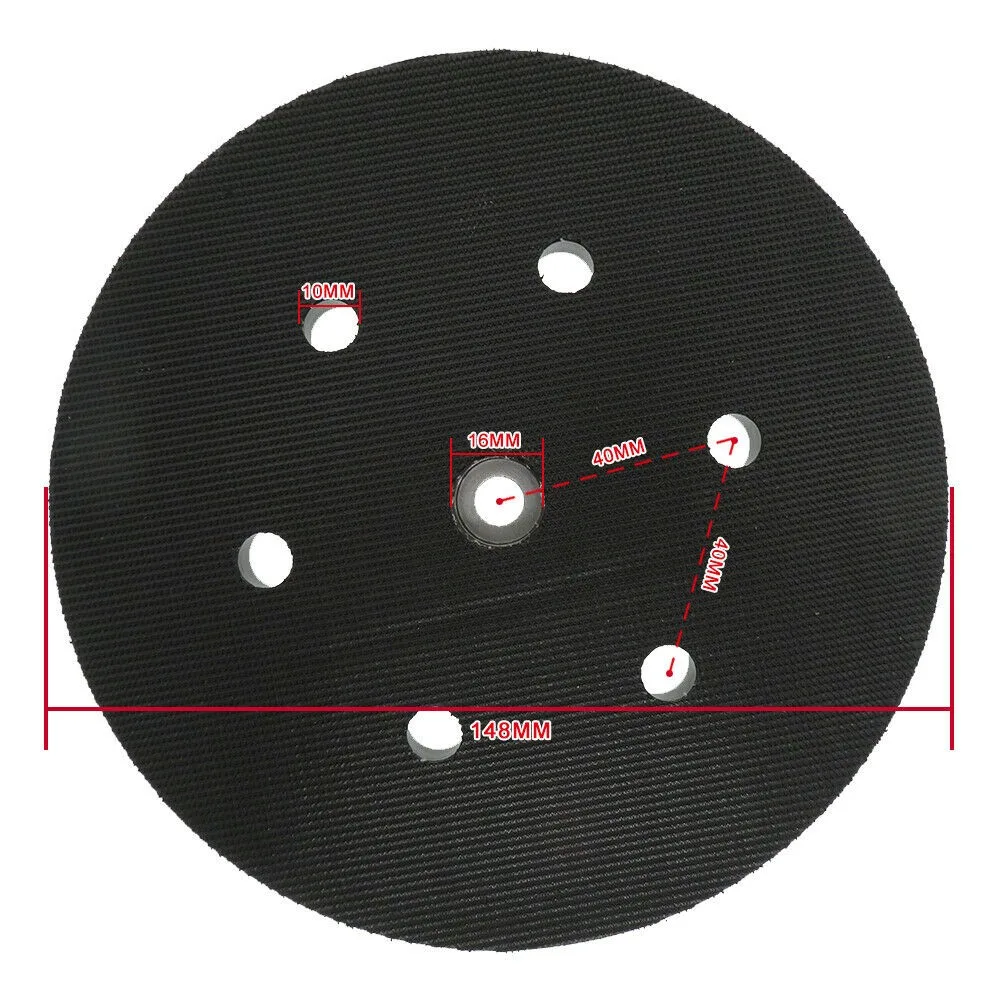 

6Inch 150mm 6 Hole Electric Polishing Disc Adhesive Flocking Polishing Disc