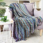 Вязаный шезлонг Taseel, одеяло для дивана, пляжное кресло, садовое качели, покрывало