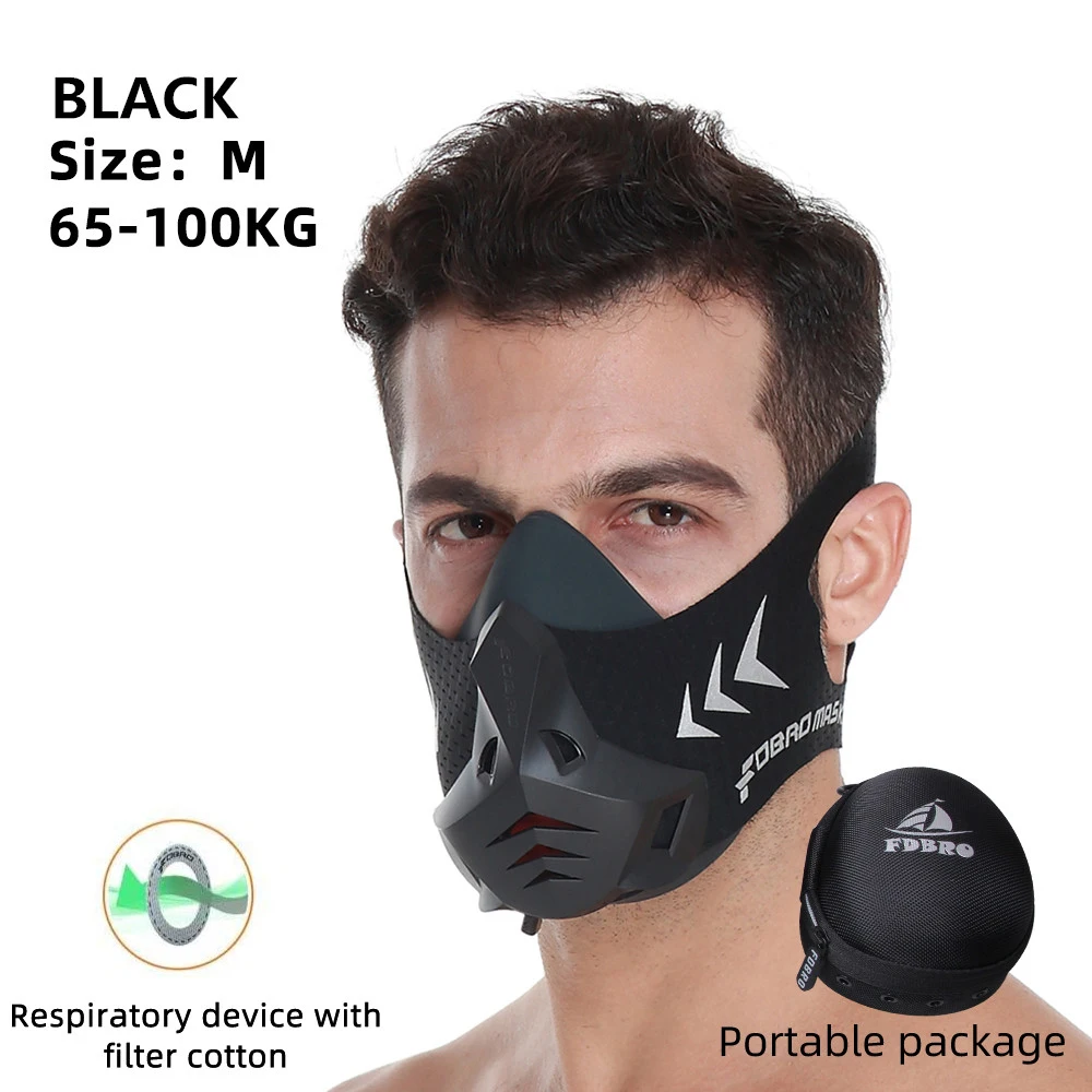 

FDBRO MMA кардио-Тренировка 3,0 сопротивление для бега высота искусственная маска для фитнеса большой высоты тренировочная Спортивная маска