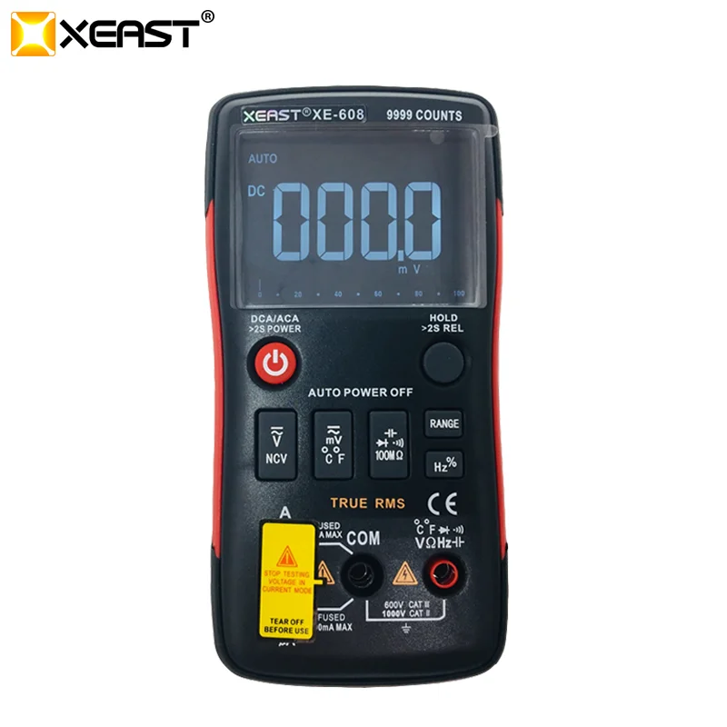 Цифровой мультиметр XEAST XE 608 True RMS с кнопкой 9999 отсчетов аналоговой гистограммой