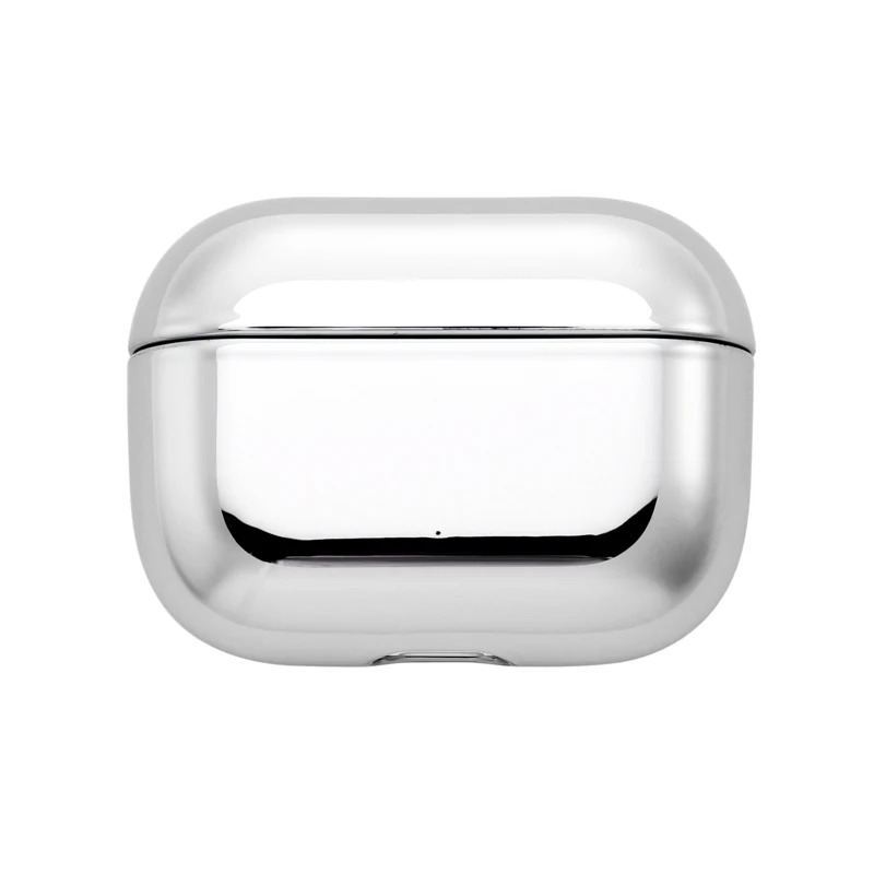 Silver Ojeleye Жесткий ПК милый чехол для наушников для AirPods Pro Чехол покрытие PC чехол для Apple Airpods Pro 3 беспроводные наушники зарядная коробка - Цвет: Silver