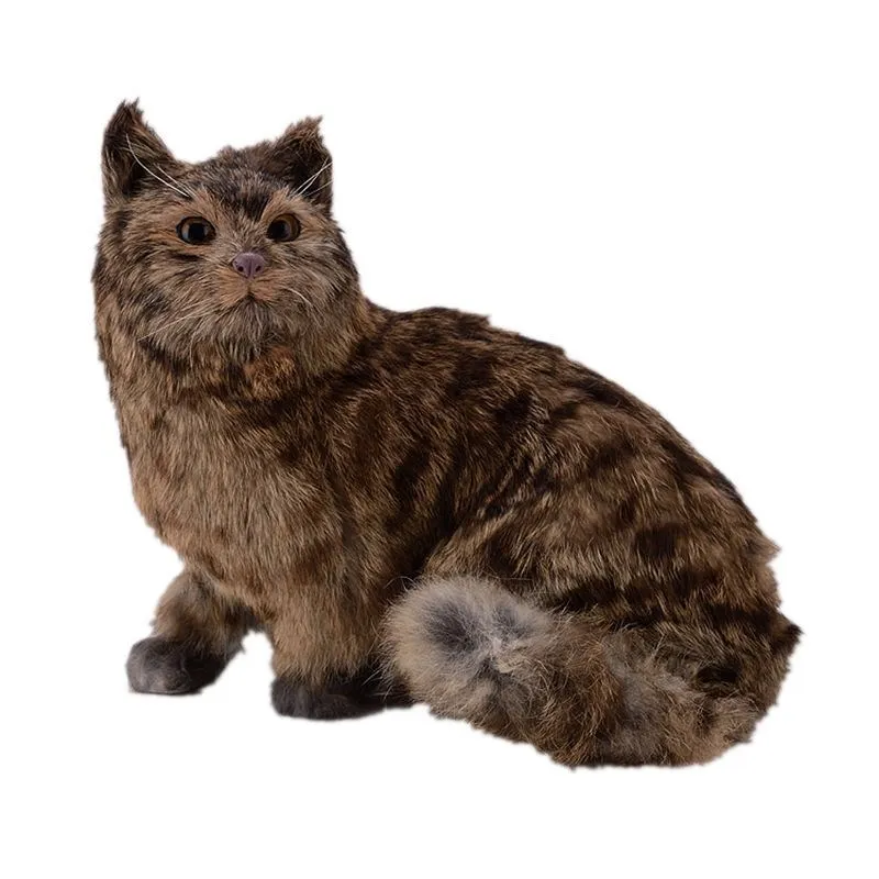 Имитация кота украшение для дома большая кошка статическая модель животного