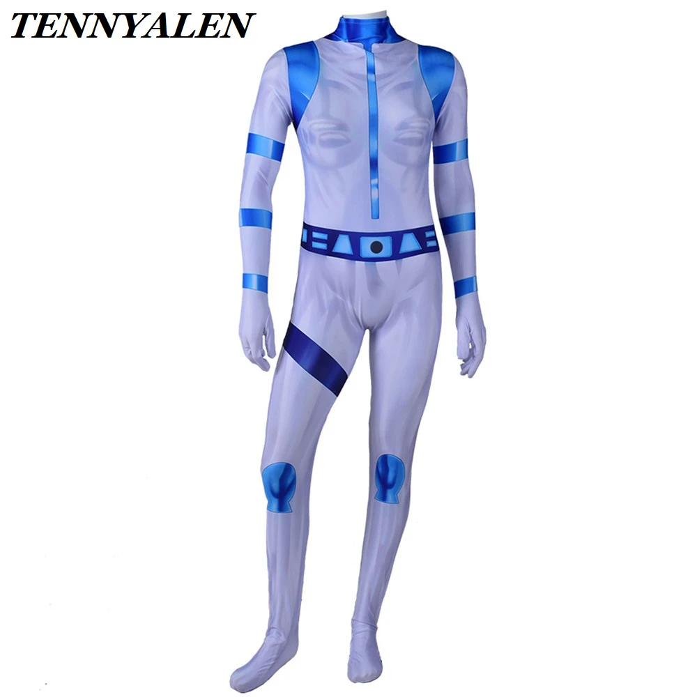 Костюм Хэллоуин от женщины Аниме косплей Ким Поссибл Шиго комбинезон-Зентай для взрослых и детей.