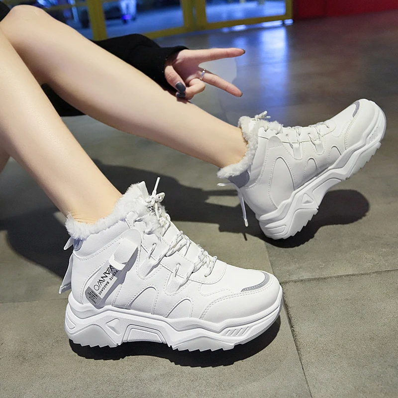 Оригинальная женская обувь для бега зимние кроссовки женские ботильоны