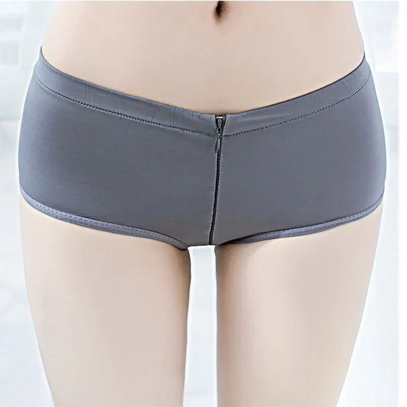Женские сексуальные нейлоновые шорты на молнии с заниженной талией высокая