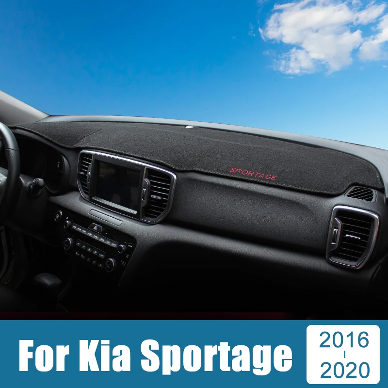 

For Kia Sportage 4 QL 2016-2018 2019 2020 Car Dashboard Avoid Light Pads Instrument Platform Desk Cover Mats Carpets Accessories