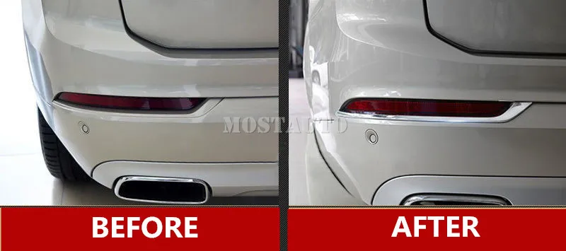 Для VOLVO XC90 ABS хромированный задний противотуманный фонарь абажур для лампы с