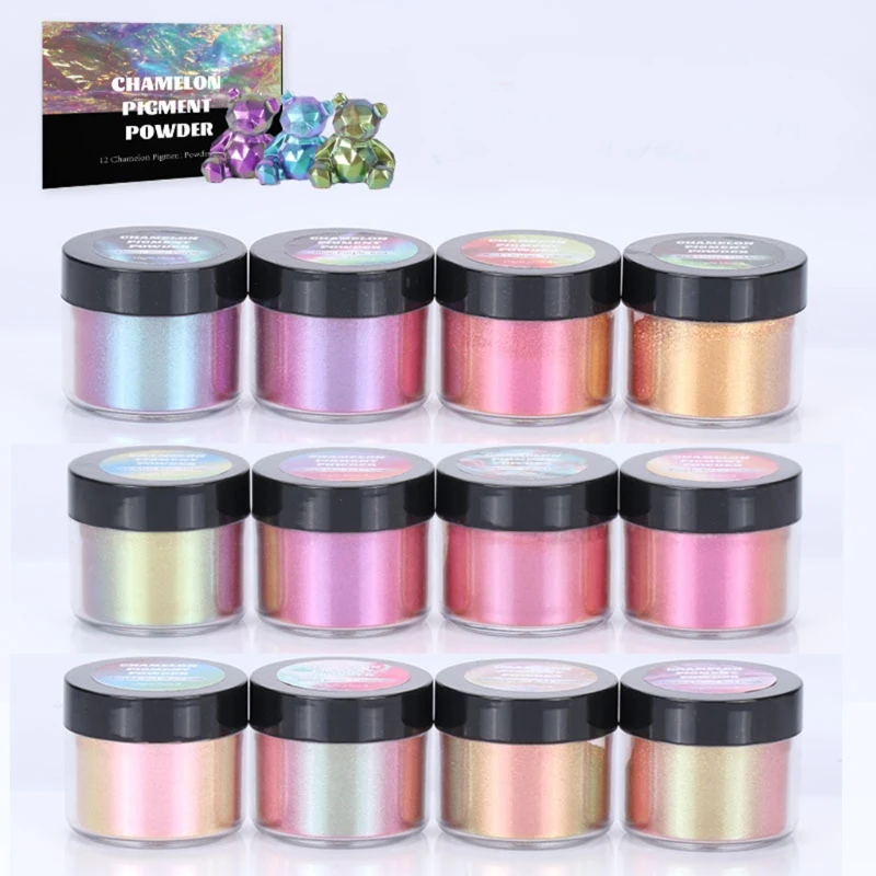 

Chameleon-Powder Pearl Pigment Powder for Paint Color Shifting Mica Powder for Resin Bath Bombs Body Butter 5g/10g