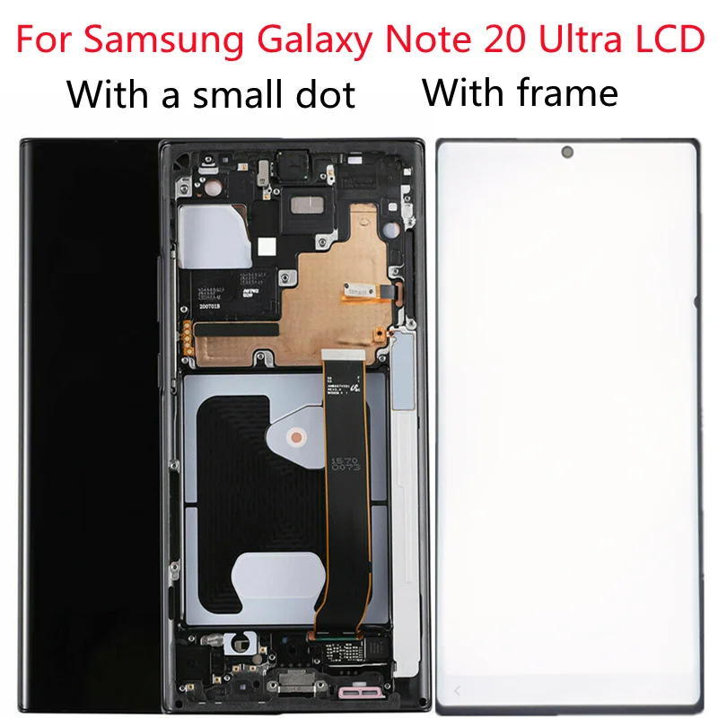 

Samsung Galaxy Note20 Ultra N986B SM-N985F/DS LCD Note 20 Ultra Display touch screen digitizer super AMOLED screen With a dot