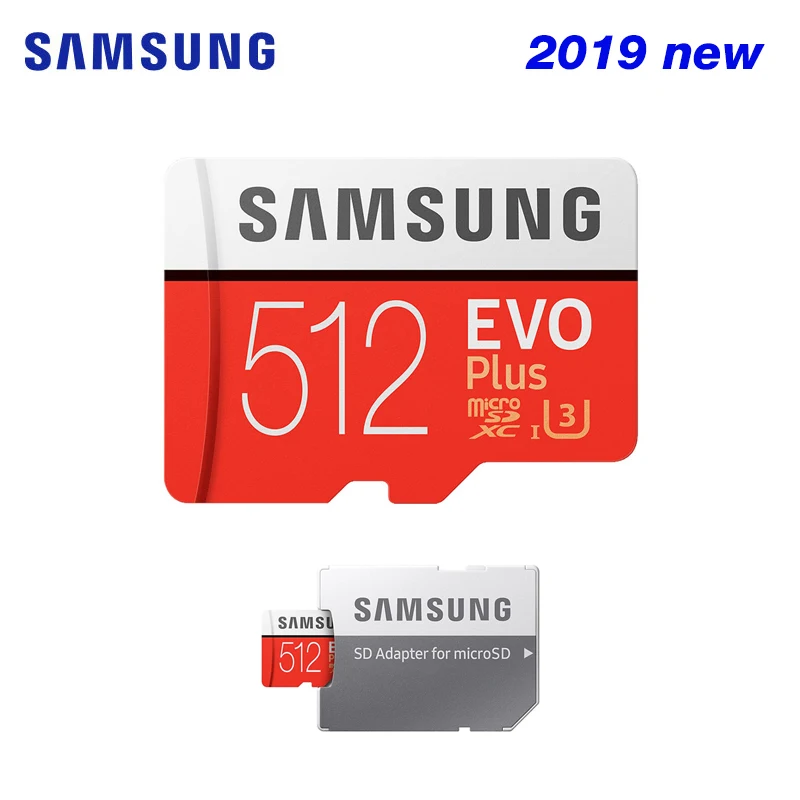 SAMSUNG новая карта памяти Micro SD EVO Plus 512 ГБ 256 128 C10 microSDXC/SDHC U3 U1 TF 100% оригинал|Карты