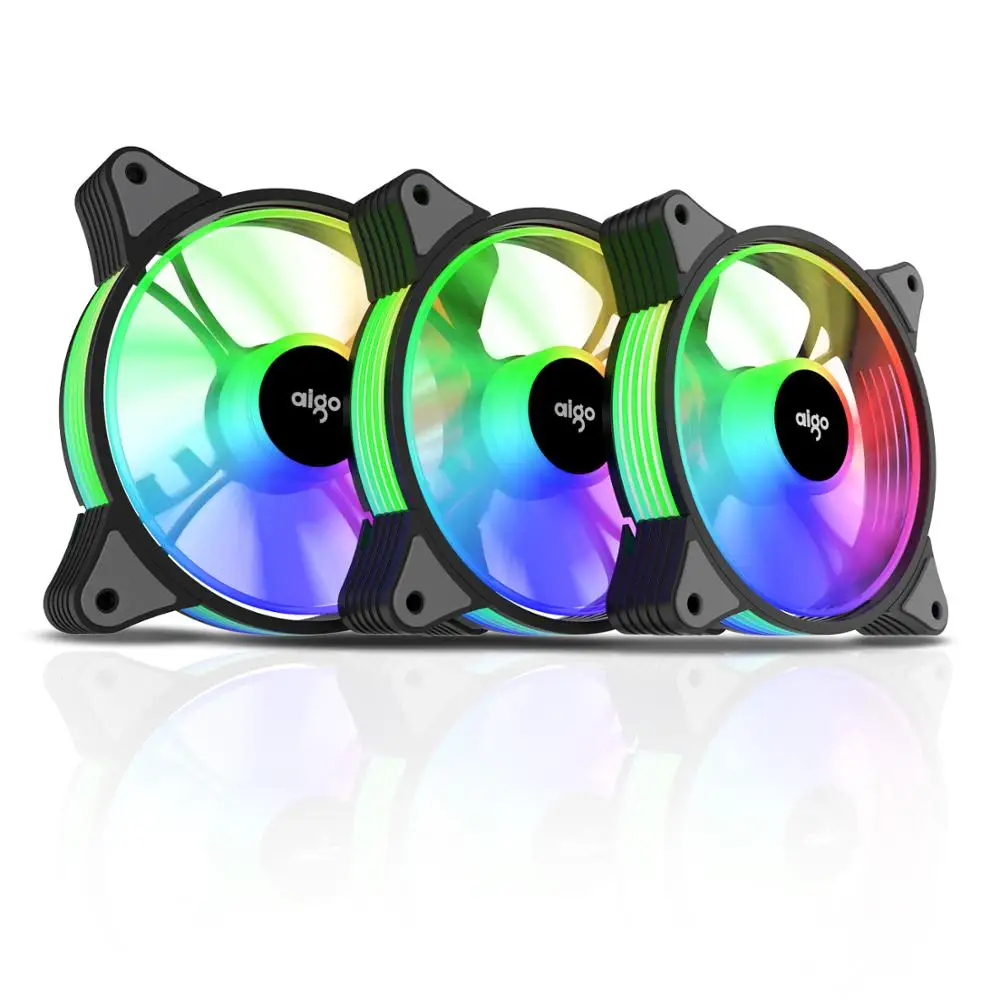 Aigo AR12 pc компьютер 120 мм чехол вентилятор RGB радиатор аура синхронизация SATA