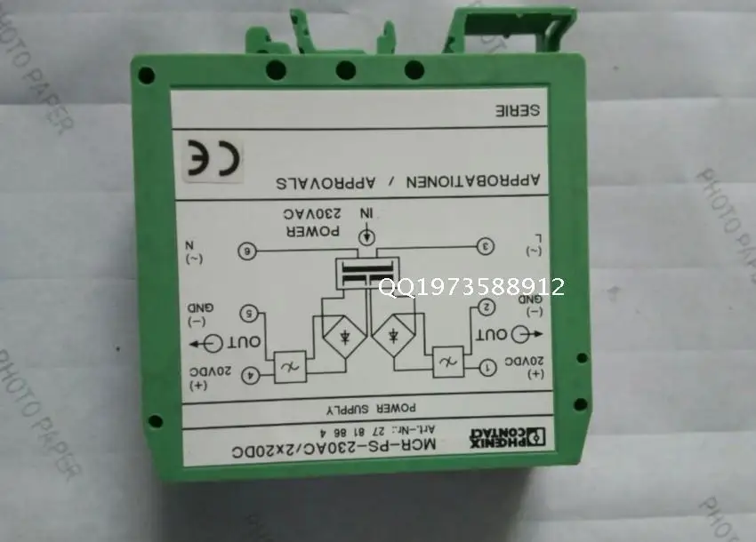 

Оригинальное реле безопасности phoenix MCR-PS-230AC/24DC/650 2811954