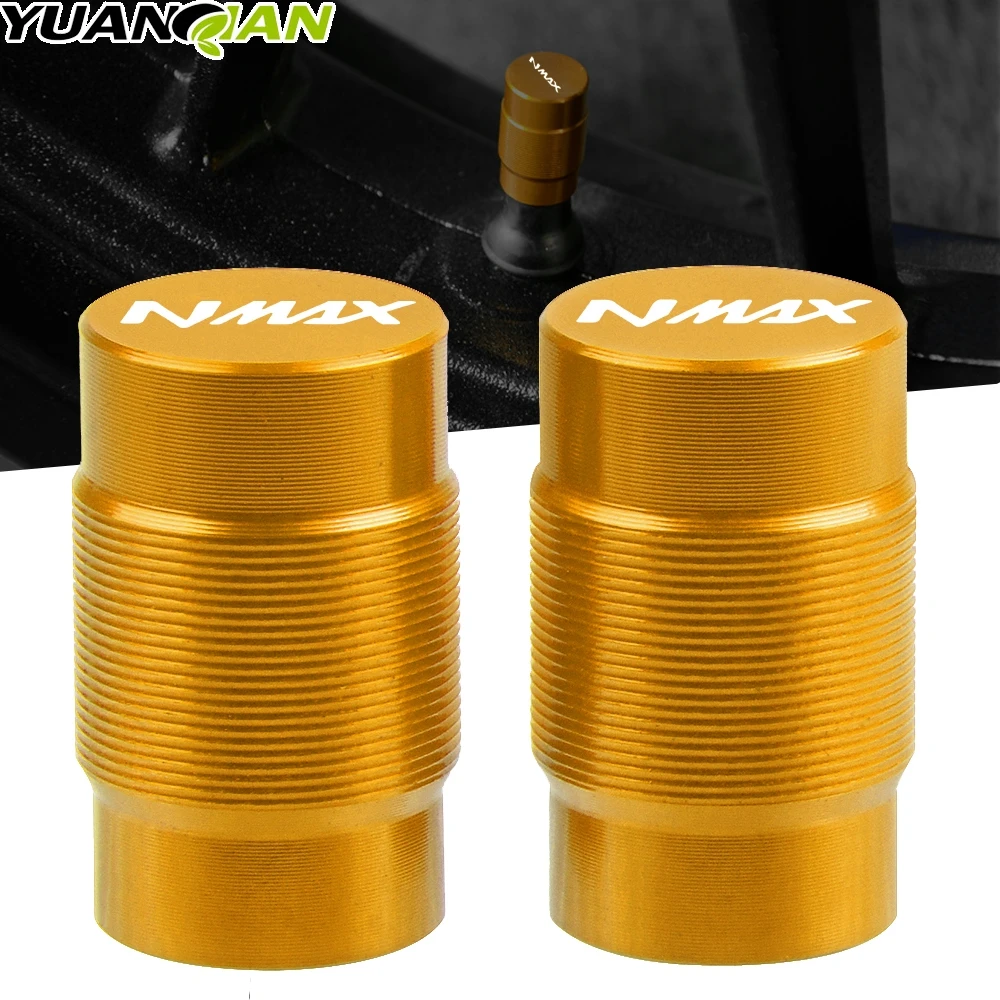 

CNC Motorcycle Accessories Vehicle Wheel Tire Valve Stem Caps Covers For Yamaha Nmax N-max 125 155 2017 2018 2019 With LOGO NMAX