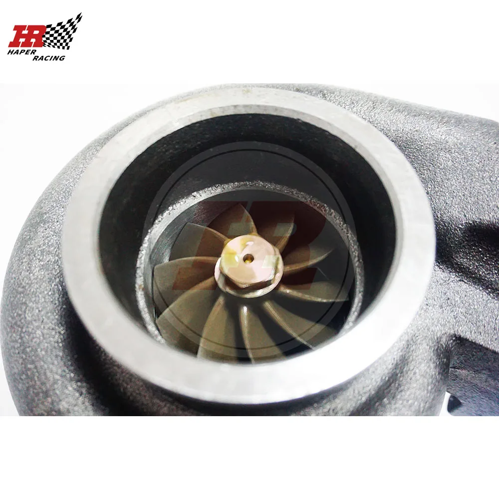 HP RACING Универсальный турбонагнетатель анти-всплеск GT35 T4 двойная прокрутка турбо