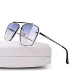 2021 Роскошные брендовые дизайнерские модные солнцезащитные очки Mach Six Eight стильные градиентные линзы мужские винтажные брендовые солнцезащитные очки без оправы