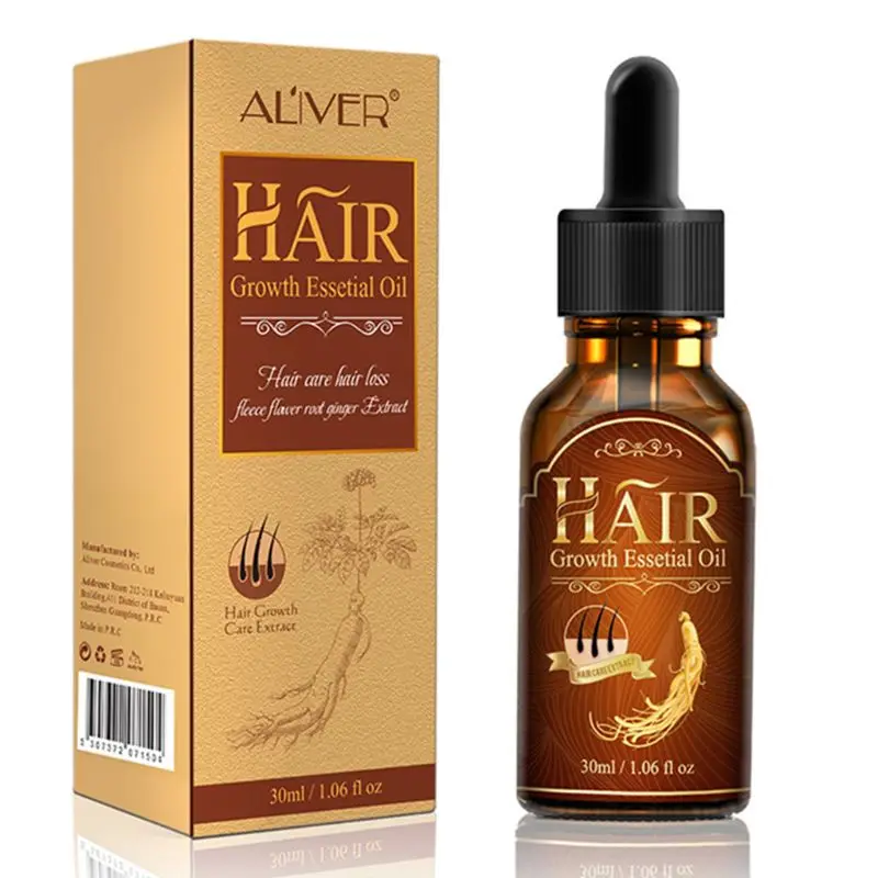 

30ml Ginseng Hair Growth Essential Oil Natural Herbal Nourishing Scalp Reproduction Serum Bald Hair Loss Solution Essence Liquid