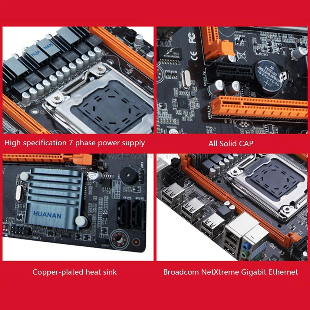 Huananzhi X79 4M материнская плата LGA 2011 USB2.0 SATA2 поддержка REG ECC памяти и процессор Xeon E5 Au27 19 Прямая поставка