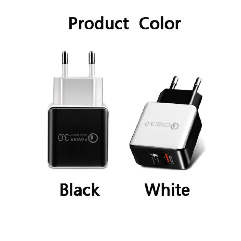 Быстрое зарядное устройство 3 0 быстрое USB для Samsung Xiaomi QC3.0 телефона США ЕС разъем