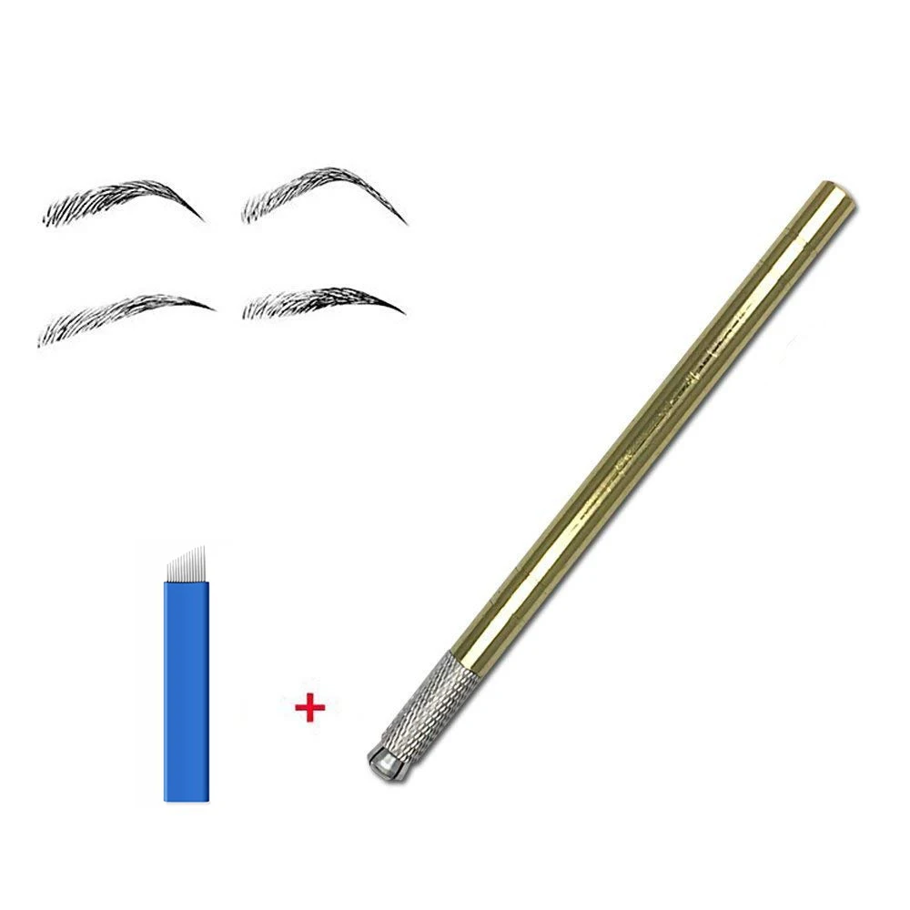 Ручная 3d ручка для микроблейдинга искусственная косметика татуажа естественных