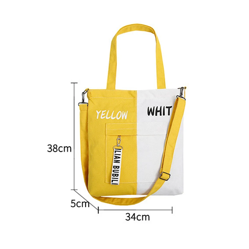 

2020 New Brand Shopping Bag Casual Shoulder Bag Woman Vintage Cotton Canvas Bag Simple Large Cloth Shopper Bags Beach Totes