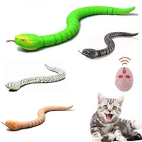rc remote control snake toy for cat kitten egg shaped controller rattlesnake interactive snake cat teaser play toy game pet kid