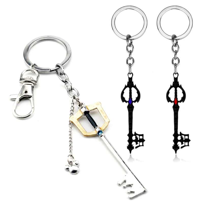 Аниме брелок цепочка для ключей Kingdom Hearts Oblivion source Error Keyblade кольца металлический