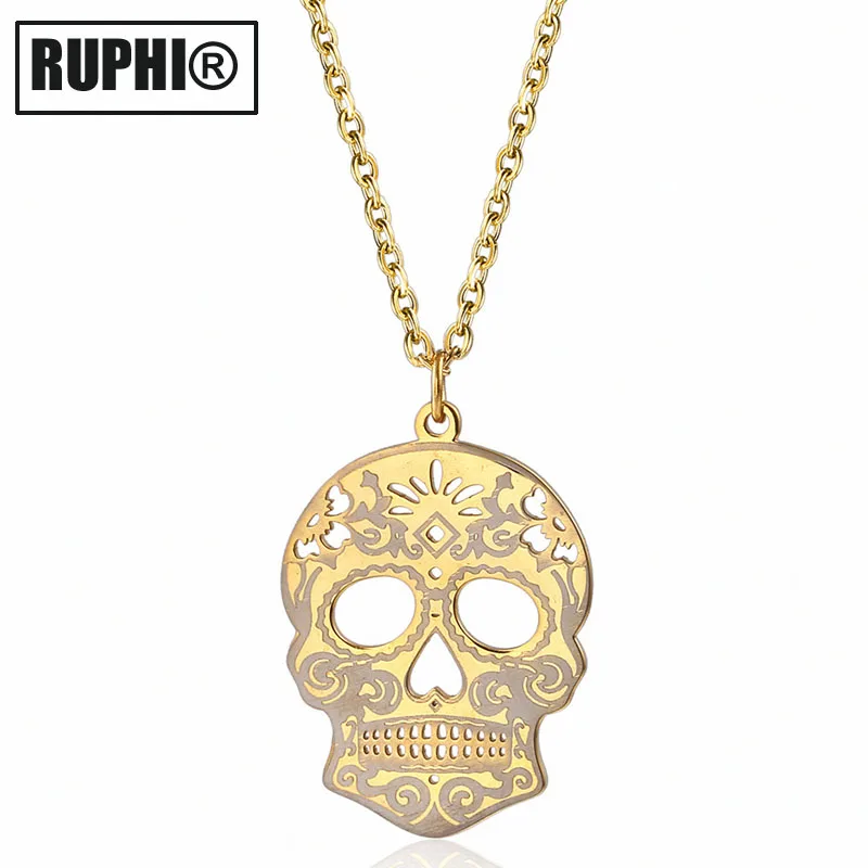 Мексиканский День мертвых цветов череп Конфеты Сахар Череп Хэллоуин Декор кулон