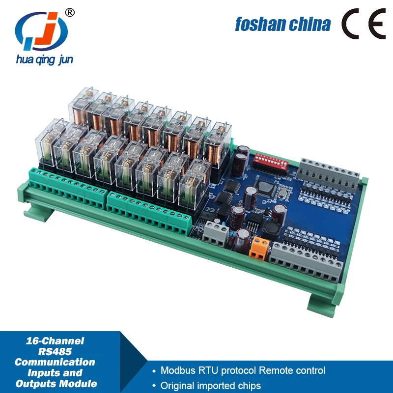 16-канальный RS485 Связь Вход и Выход модуль DC12V 24V с протоколом Modbus RTU ptz-камеры